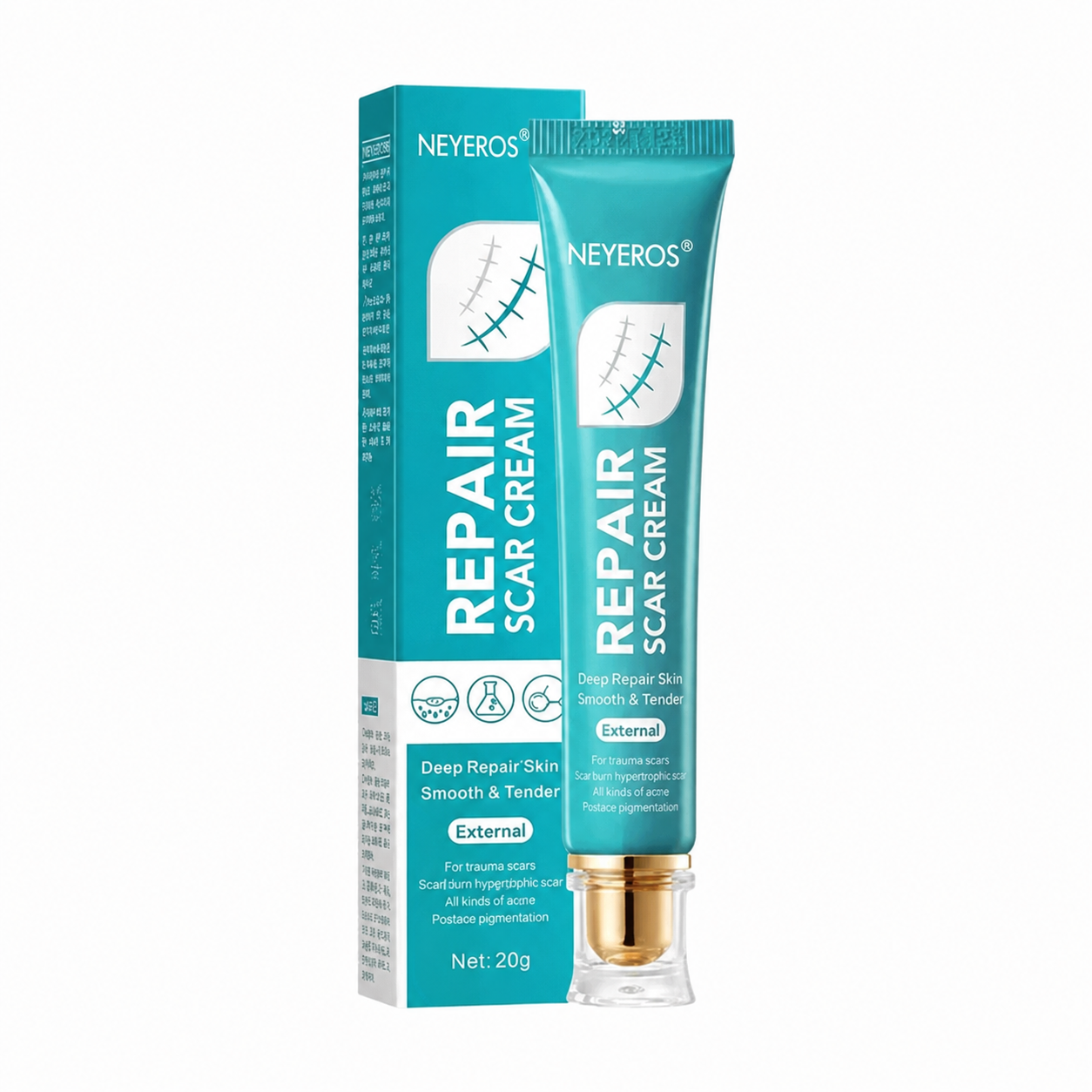 NEYEROS® Crème réparatrice de cicatrices - Réparation puissante, sans laisser de traces