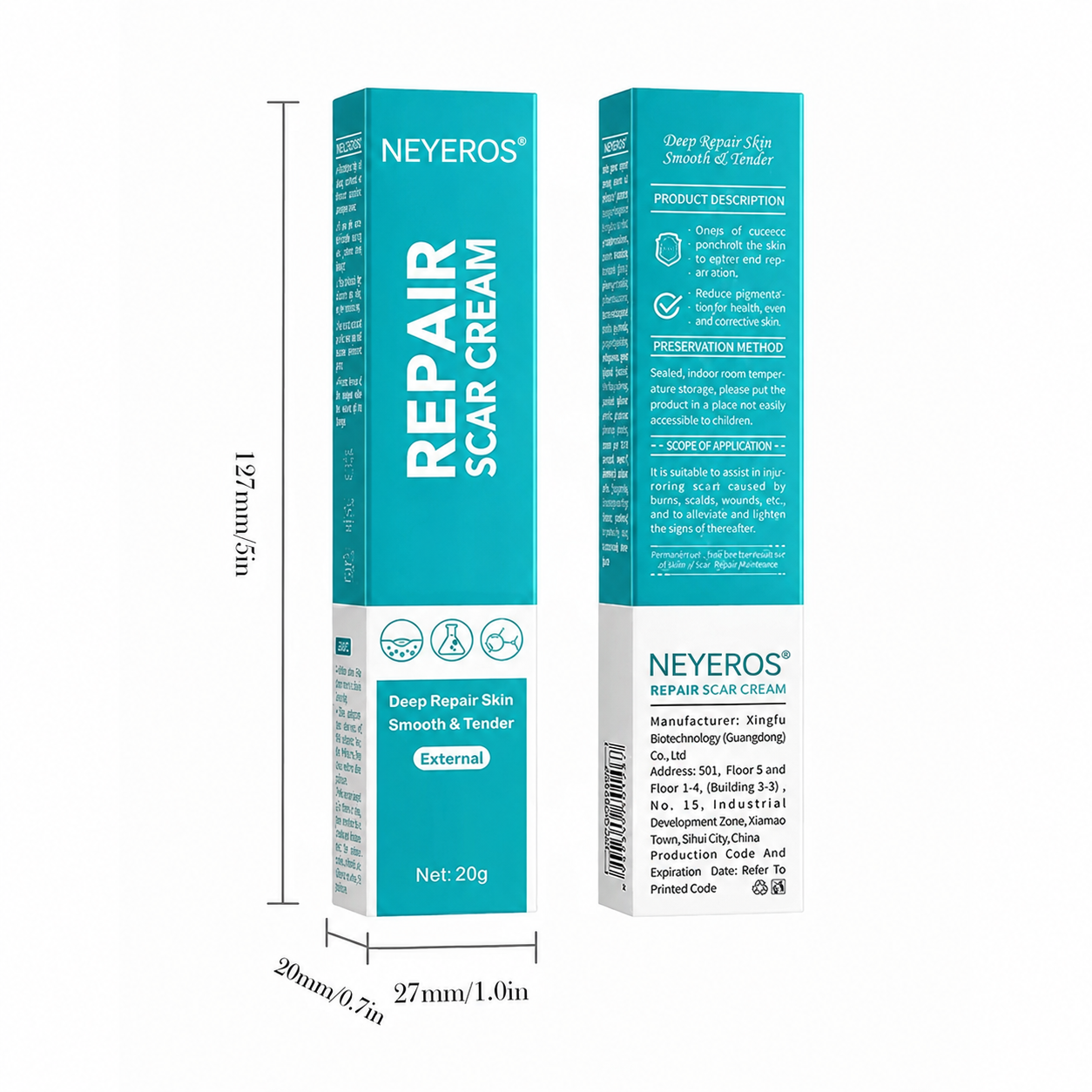 NEYEROS® Crème réparatrice de cicatrices - Réparation puissante, sans laisser de traces